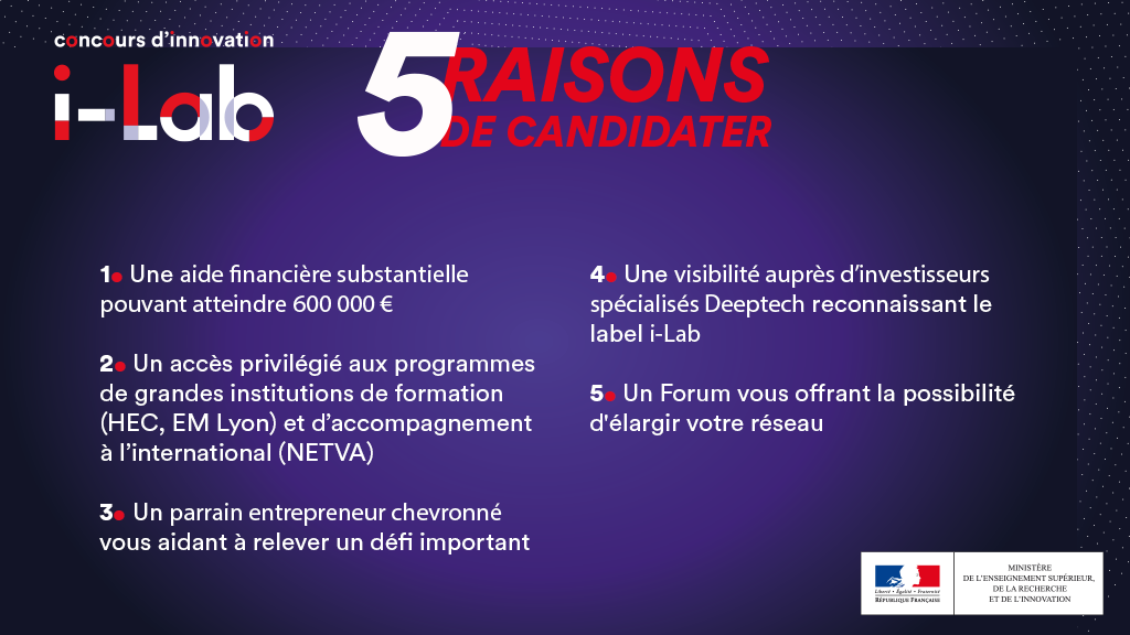 5 bonnes raisons de candidater à I Lab